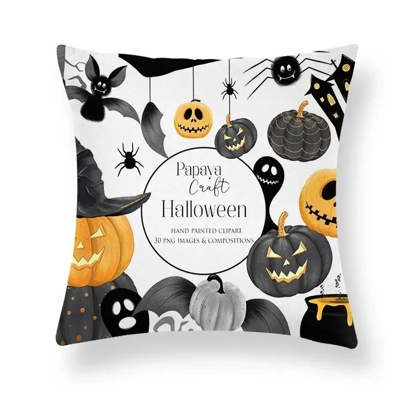Halloween Horror Ghost Hand Pattern Office Living Room Sofa Car Decorative Pillowcase