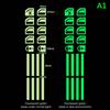 Car Window Lifter Luminous Switch Button Stickers Door Window Lift Night Safety Switch Decoration Fluorescent