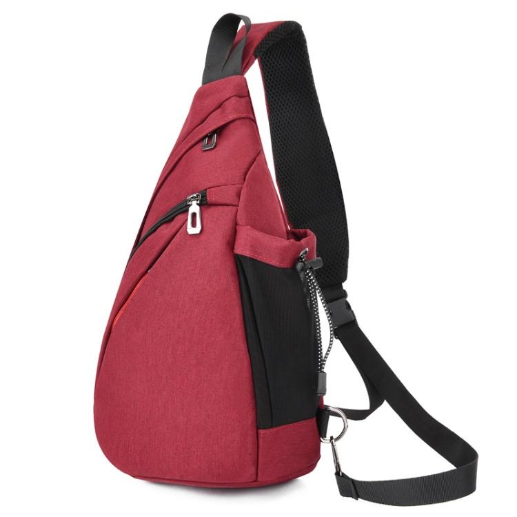 Oxford Cloth Chest Bag Multifunctional Large Capacity Men'S Crossbody Bag Casual Sports Outdoor Backpack