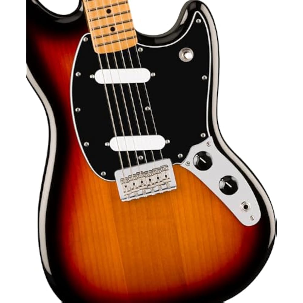 Fender Fender Electric Guitar Player II Mustang®, Maple Fingerboard, 3-Color Sunburst with Soft Case