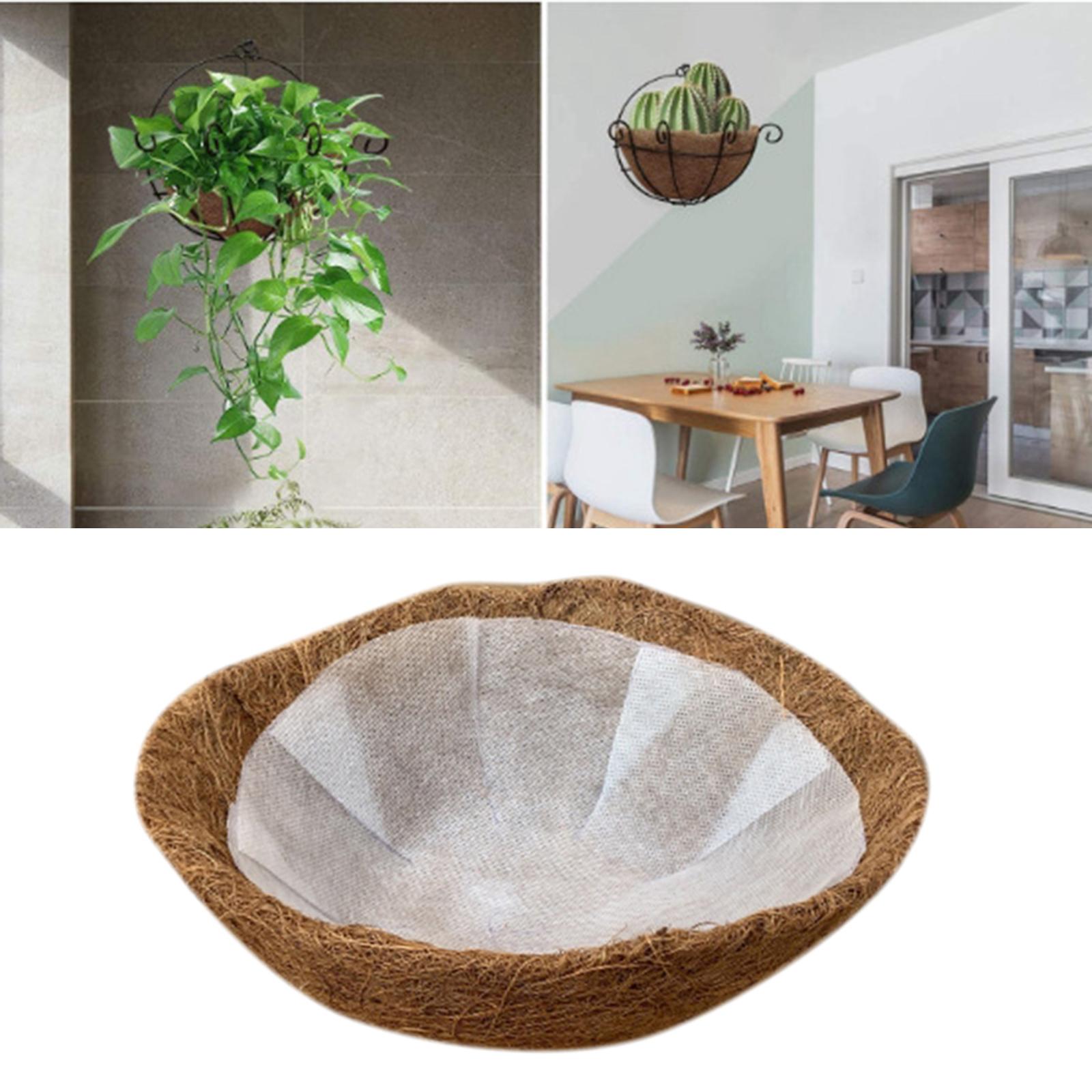 Round Hanging Basket Coco Liner Coconut Fiber Inserts Liner Flower Pot