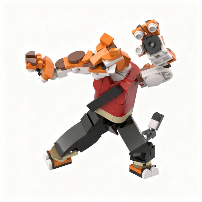 204pcs MOC Master Tigress Freestyle Model Building Blocks Construction Toy Christmas Gifts DIY Creative Idea Education Birthday