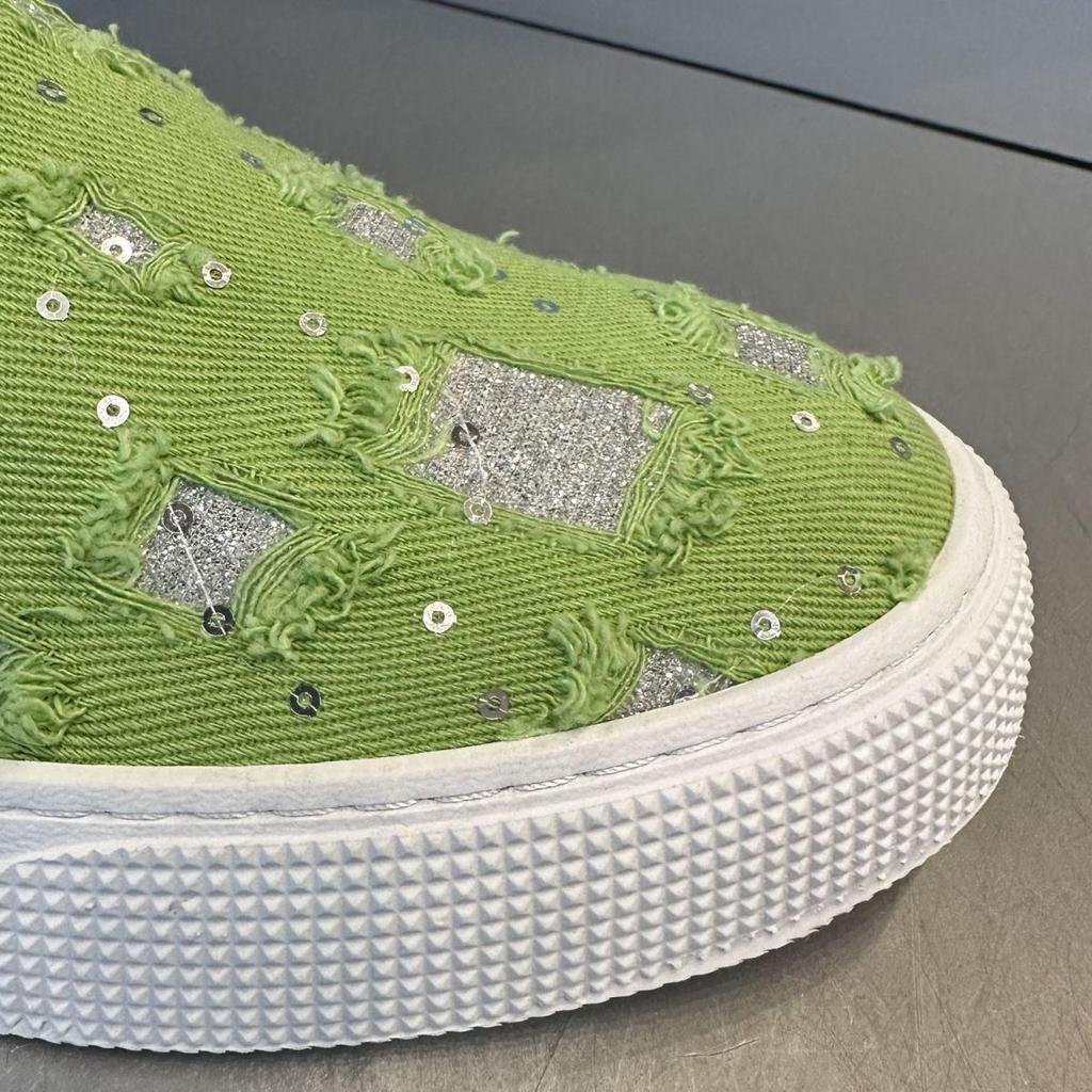 Herren Leichte Slip-On Canvas Schuhe - Sommer Casual, Bequem, Pailletten-Verzierter Stil