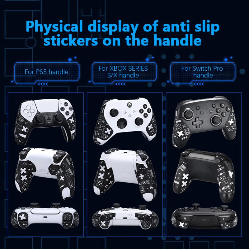 Protiskluzová nálepka na ovladač je vhodná pro Switch Pro/Ps5/Xbox S/X Absorpční protiskluzová potní fólie Herní příslušenství