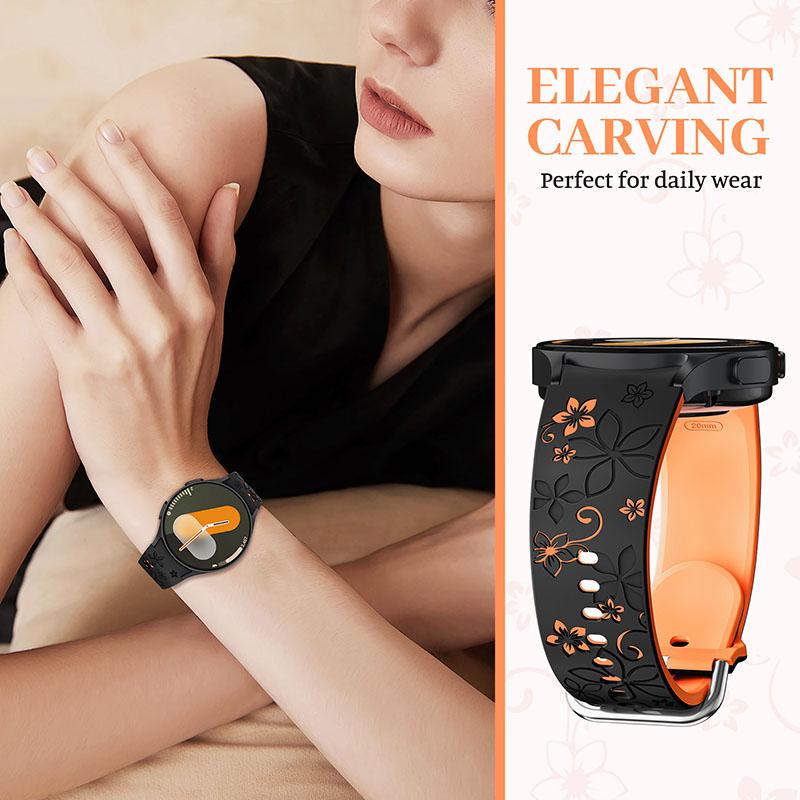 Original Silicone band for Samsung Galaxy Watch 7 FE 6 5 4 Classic 5 pro 44mm 40mm 43mm 47mm 45mm Bracelet Galaxy Watch6 7 Strap