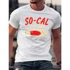 European sizes Men's T-shirt, Summer, Men's Sports T-shirt, Micro-stretch Knitted Fabric, Printed T-shirt, Regular Fit, Pattern T-shirt, Casual Style
