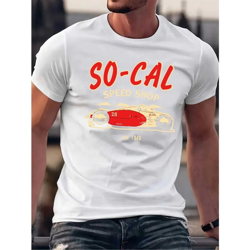 European sizes Men's T-shirt, Summer, Men's Sports T-shirt, Micro-stretch Knitted Fabric, Printed T-shirt, Regular Fit, Pattern T-shirt, Casual Style