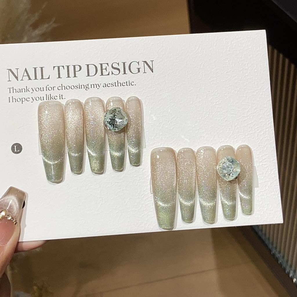 Enkel Handgjord Gradient Tunnnande Leende Kattöga Kvalitet K9 Diamant Champs Elysees Bärbar Pansarfilm