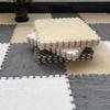 10Pcs Interlocking Carpet Tiles 30*30*1CM Plush Interlocking Foam Fluffy Play Mat Floor Rug Creative Puzzle Bedside Relaxing Mat