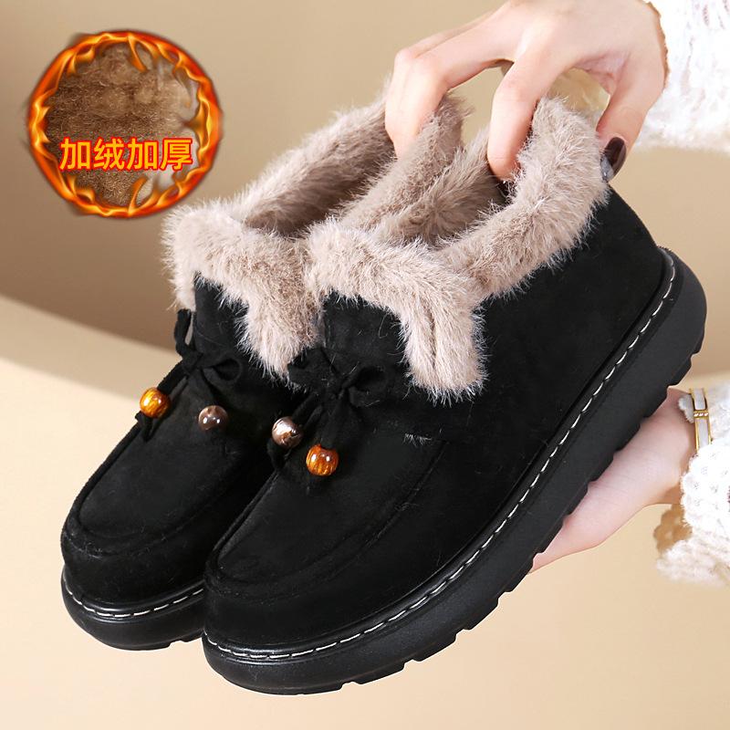 New cotton slippers women s winter indoor home household warm non-slip thick bottom fashion fluffy slippers winter 36 чёрный 3890₽
