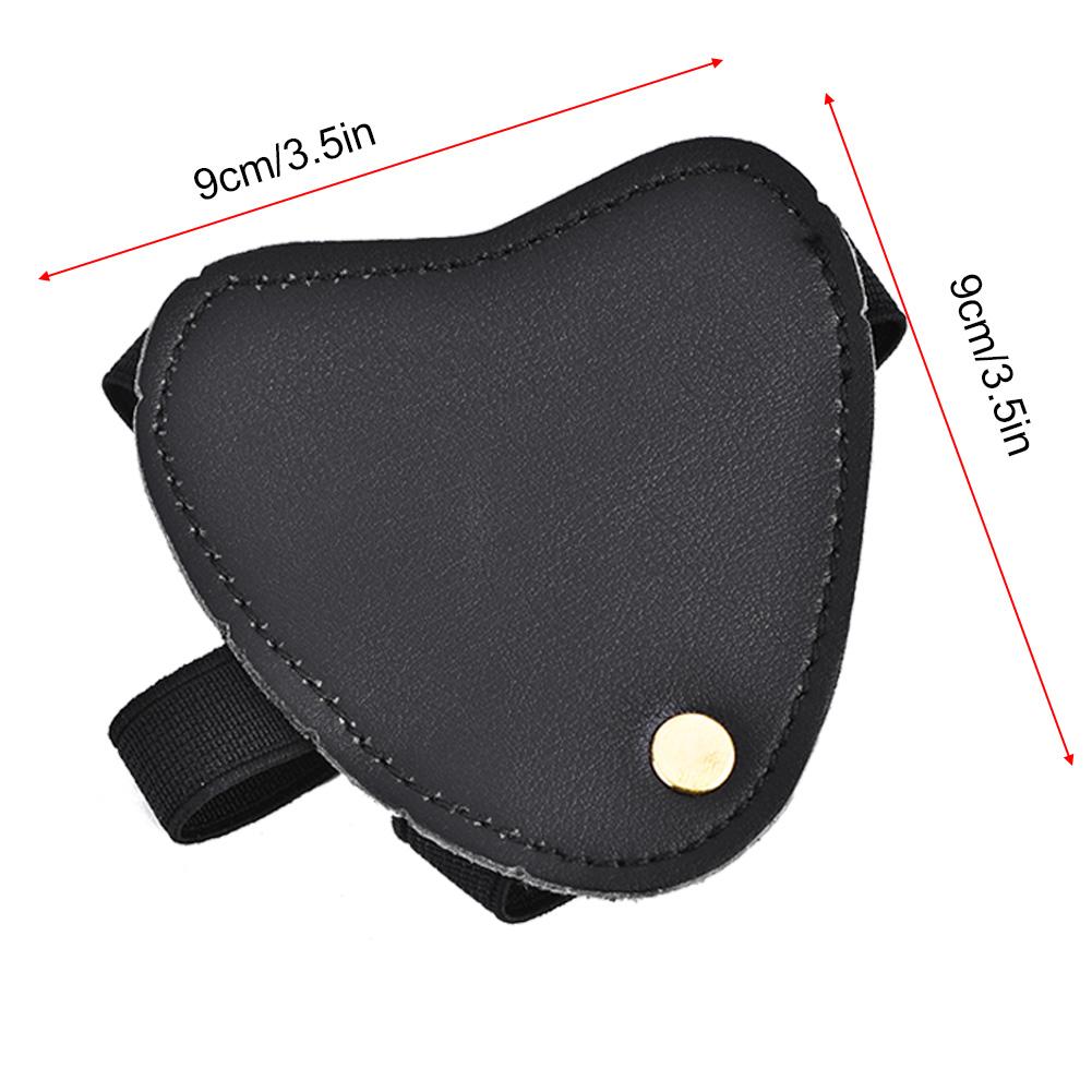 Bogen    y Linke Hand Schutz PU  ive Handschuhe Schießen  or(Schwarz)