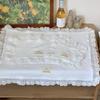 Dust-proof Material Lace Ruffle Placemats Cotton Fabric Soft Flounced Napkins  Home Dining