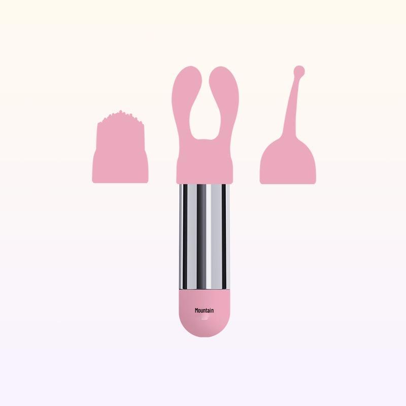 Electroplated Mini Vibrator: Silicone Head, Multiple Styles, Silver Bullet Egg