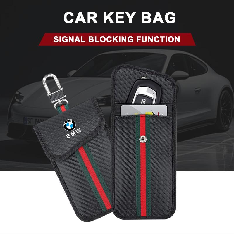 CMU2 Carbon Fibre Car Key Signal Blocking Case Key Bag For BMW M 50th Anniversary F25 F26 F16 F15 F34 F07 F40 F10 F45 F46 G20 G22 G23