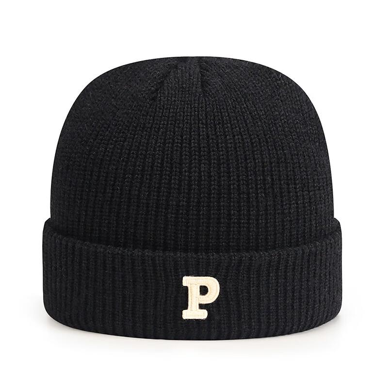 ZHENYUEQI P-Letter Cashmere-Blend Knit Beanie