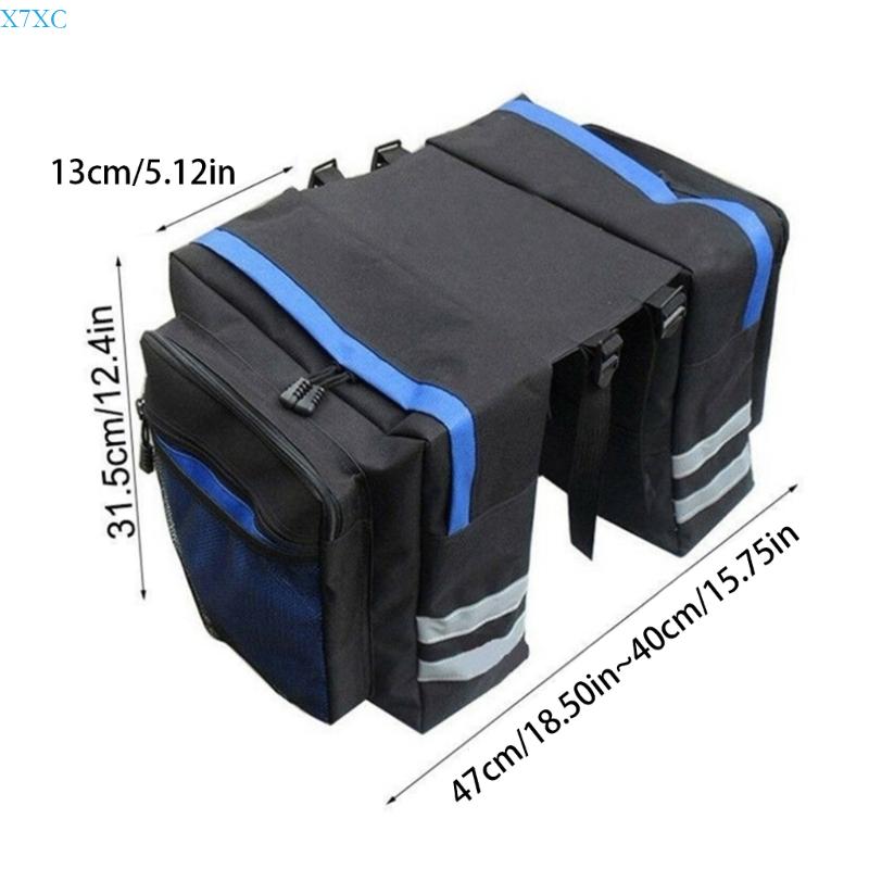 X7XC Sturdy Rear Rack Bag Stay Organized on Your Bike Adventures with This Quality Pannier Rack Bags