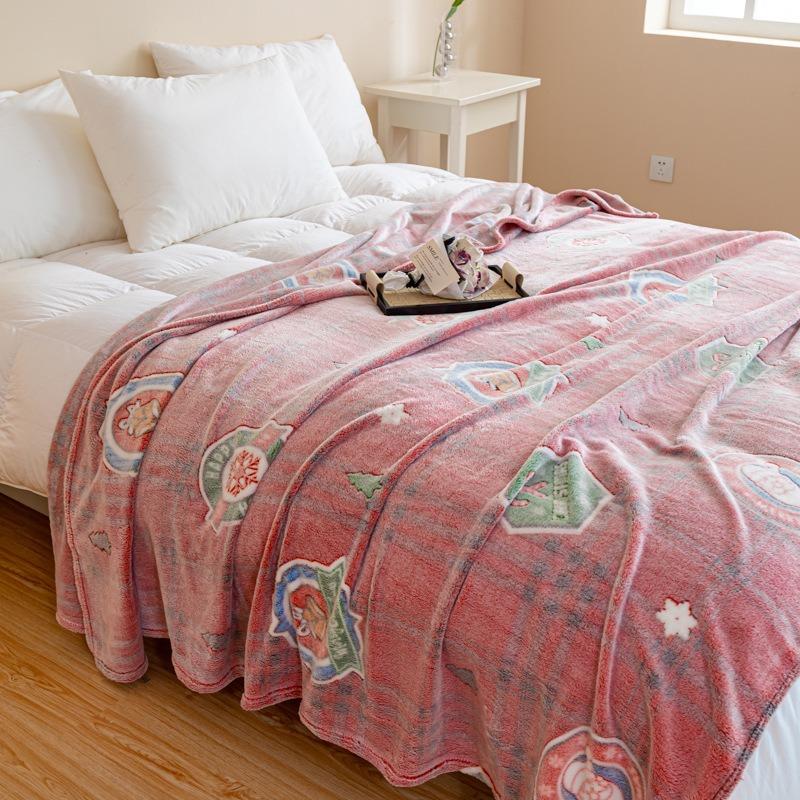 New soft snowflake fleece blanket household student dormitory blanket air conditioner blanket multi-purpose blanket fleece blanket