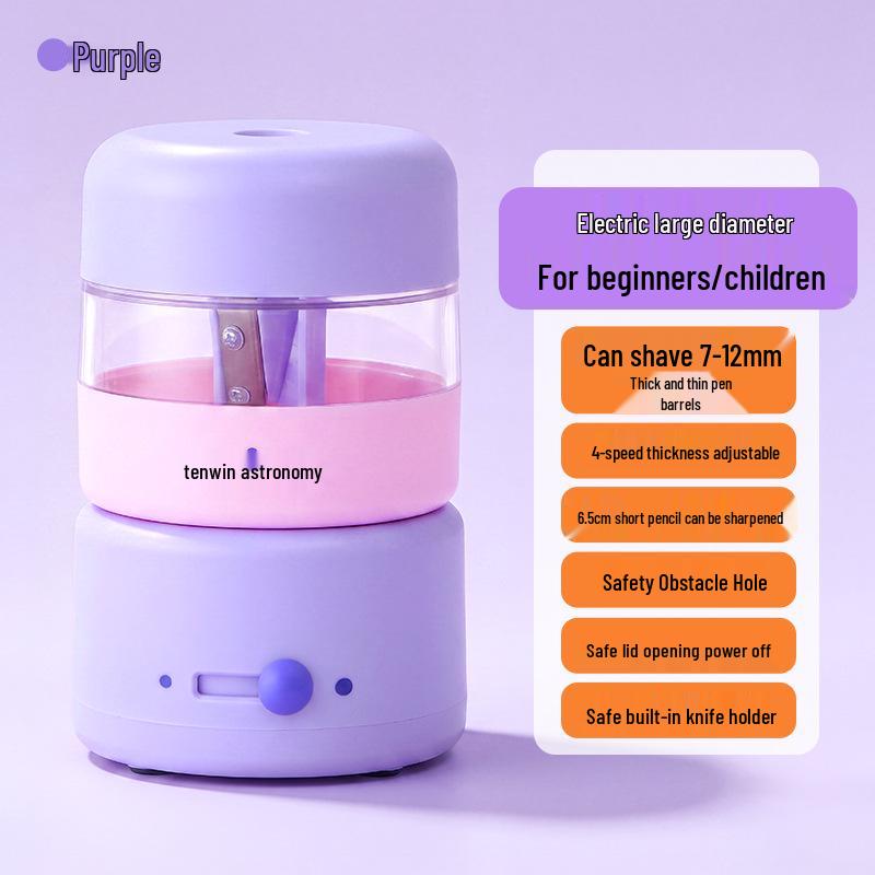 Electric Pencil Sharpener for School Students, Dual Power S8321