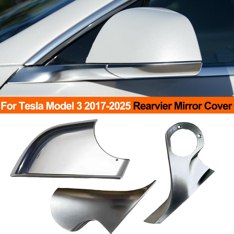 High Quality Side Wing Rear Mirror Cover Cap For Tesla Model 3 2017-2025 Highland Base Bracket Frame Bottom Cover Replacement