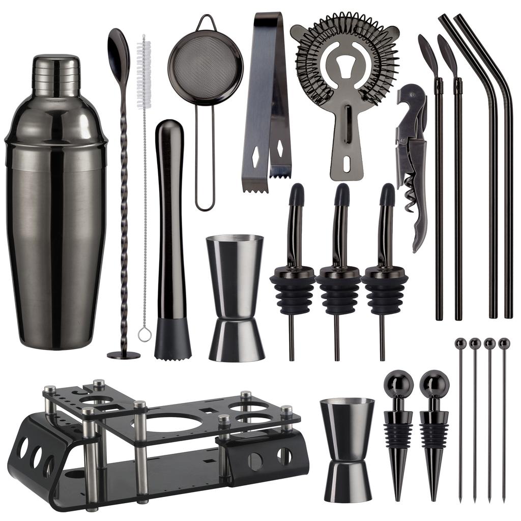 Cruiser Bartender 24-teiliges Set, Shakerglas, Mischglas, Cocktail-Barwerkzeuge, Weinset, Barkeeper-Set