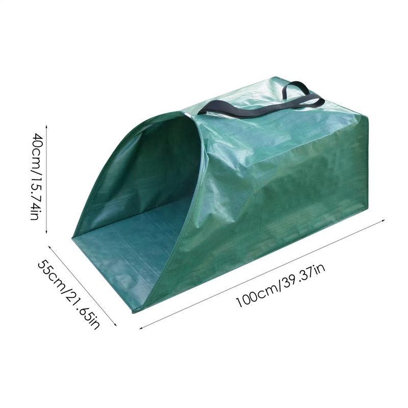 Leaf Collector 200L Reusable Garden Bag For Collecting Leaves Portable Trash Bag Leaf Collector For Backyard Lawn Garden Farm