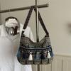 New tassel cloth bag retro literary and artistic large-capacity shoulder messenger tote bag