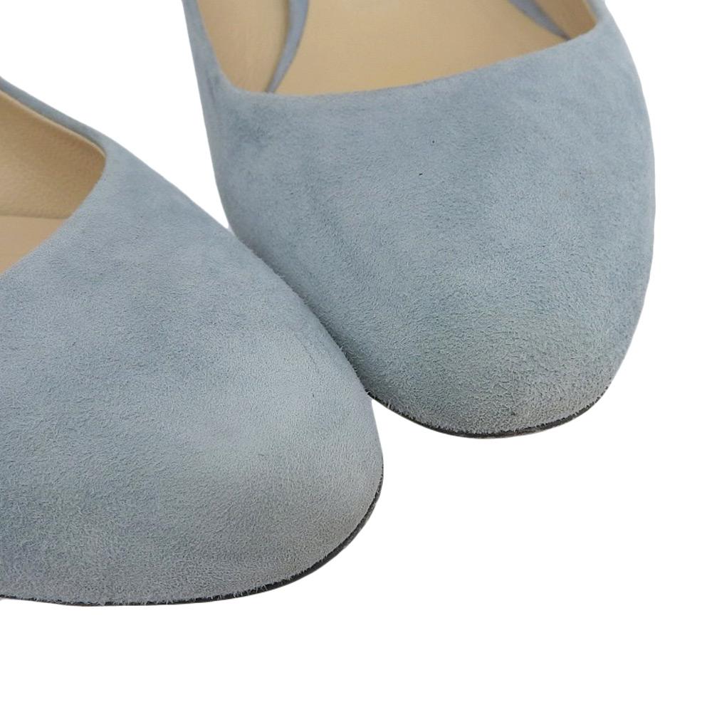 Jimmy Choo JESSIE 40 Pumps for Women, Suede, Blue, 36 1/2 Shoes 36.5 BlueUsed
