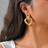 18k Gold Plated Multiple-layer Circular Earrings For Women, Exaggerated Drop Earrings, Geometric Jewelry Gift