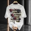 Trendy Brand Short-Sleeved Cotton Top Men'S Printed T-Shirt Trendy Men'S And Women'S Versatile Crew Neck T-Shirt Men'S