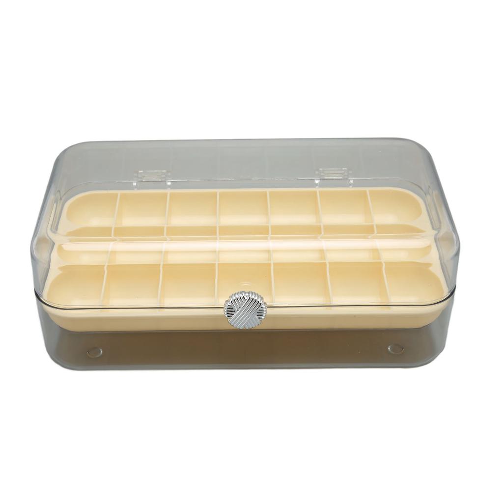 Transparent Jewelry Box Large Capacity Rust Proof Detachable Organizer Box for Earrings Necklaces