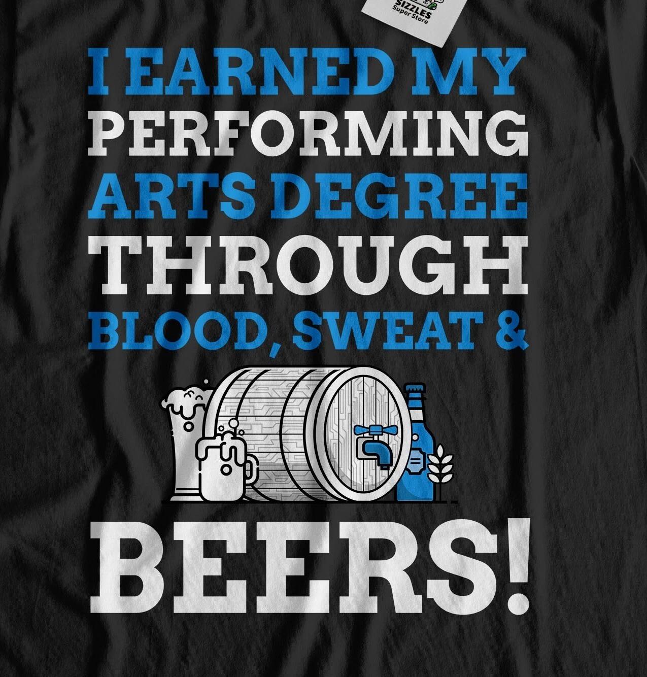 Unisex Funny Performing Arts Degree T-Shirt Acting School Graduate Gifts S
