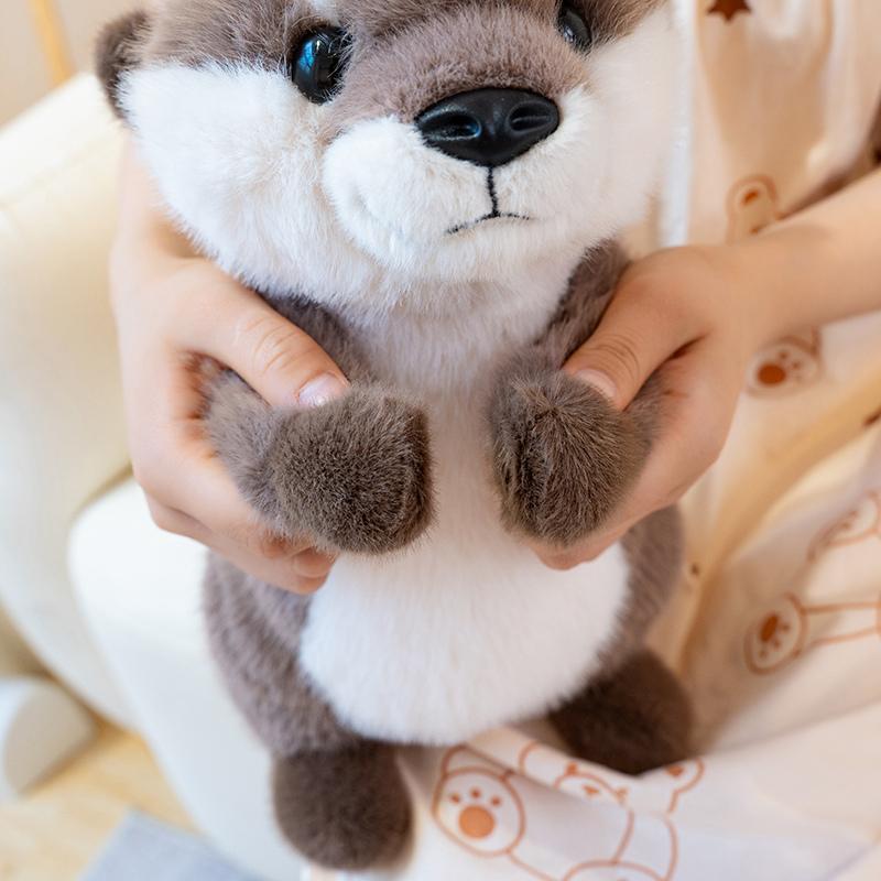 Wholesale Gifts 25/35cm Otter Plush Toy Arm With Magnetic Force Cute Stuffed Soft Animal Doll For Birthday Gift And Decor