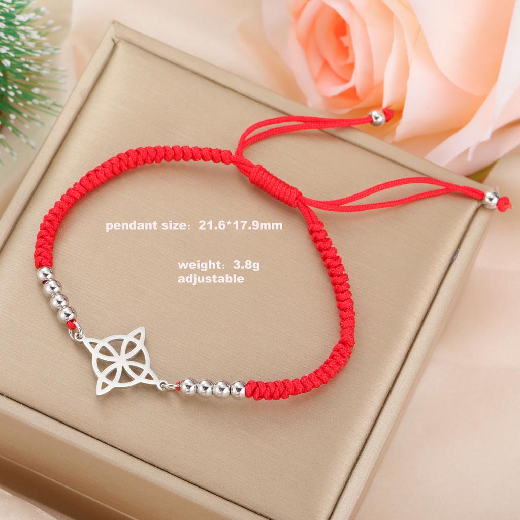 Náramky s kouzelným uzlem pro ženy nudo de bruja Nerezová ocel Amulet čarodějnictví Šťastné náramky Šperky lucky bhudda