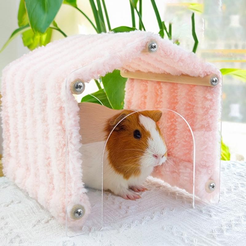 Hamster Rodents Hideaway Toy Gerbil Shelter Hideouts Pet Habitat Bed for Ferrets Hamster Toy Guinea Pigs Toy