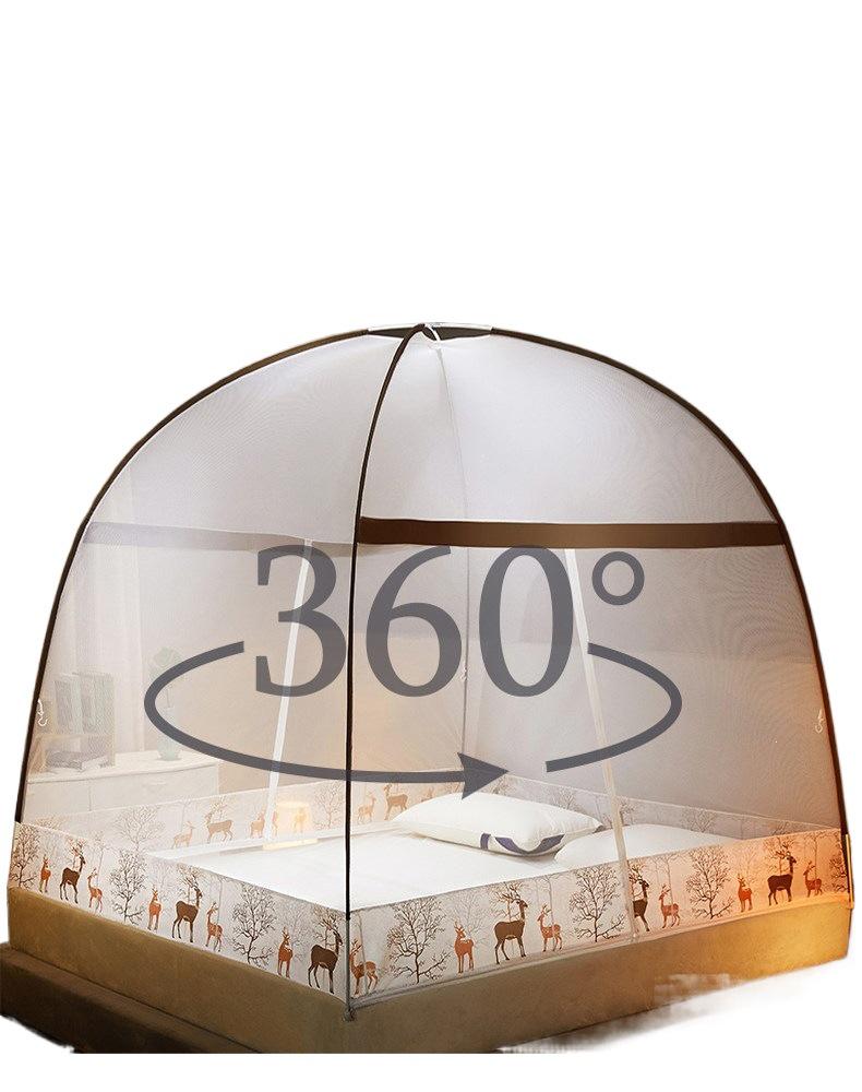 2026 Portable Mongolian Yurt Mosquito Net: No-Install, Foldable, Washable, Anti-Fall Design for Kids' Bedrooms