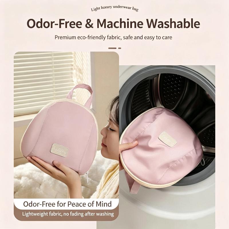 Portable Bra Underwear Organizer Waterproof Polyester Large Capacity Storage Bag for Travel Daily Use