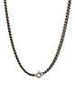 Alleun Silver 925 Oxidized Thick Curve Chain Long Choker Necklace