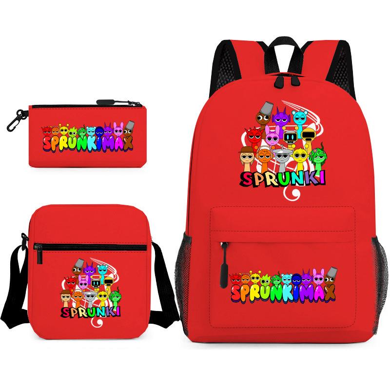 Rhythm Box Peripheral Elementary School Bag Starry Sky Backpack Three-piece Set