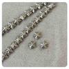 Thailand Handmade Silver Five-Pointed Star Flower Spacer Beads for DIY Bracelets 0047