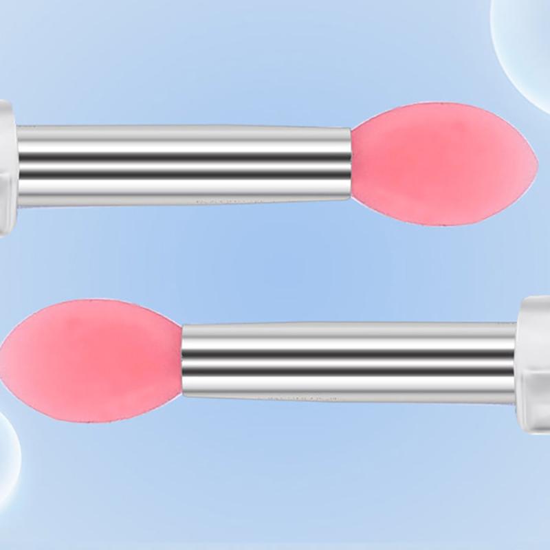 1Pcs Multifunctional Silicone Brush Applying Manicure Tool Reusable Lip Brush Nail Arts Silicone Applicator Sticks