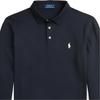 Polo Ralph Lauren FW24 Logo Embroidered Ribbed Slim Fit Long Sleeve Polo Shirt Men tops Black MNPOKNI16823927-410