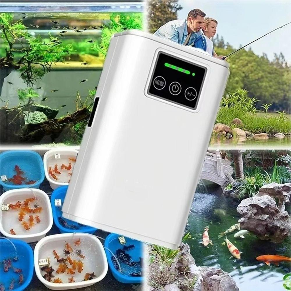 Ultra-Quiet Aquarium Oxygen Pump Low Noise Fishing Oxygen Pump Fish Tank Aerator  Outdoor Fishing