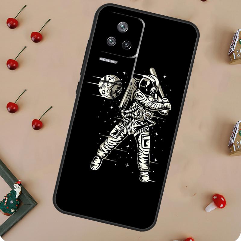 Cartoon Space Astronaut Case For POCO F5 Pro M6 X3 X5 X6 Pro F3 M5s Xiaomi Mi 13 14 Pro 13T 11T 12T 12 Lite Cover