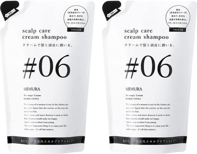MIMURA Six Magic Cream 500g Refill of Cream Enzyme Curly Scalp Made In Japan (Set 2) - 6-in-1 Shampoo, Non-Lathering, Cleansing, Hair, Care,