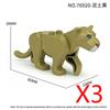 MOC Zwierzęta Zoo Klocki Słonie Tygrysy Słonie Małpy Łosie Niedźwiedzie Owce Wielbłąd Koń Krokodyl Lampart Mini Klocki DIY T11