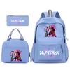 Kpop Korean Version Peripheral Printing Backpack Lunch Bag Casual Pencil Bag Primary And Secondary School Student Schoolbag Set