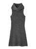 Turtleneck Mini Knit Dress SWNO254190GRYF