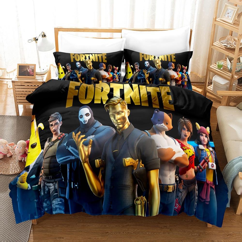 

Digital Printing Fortnite Bedding Three-Piece Set Plus Printing Four-Piece Set 150 * 200 two-piece set