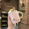 Creative Personality Mug Cute Girl Heart Cup Large Capacity Internet Celebrity Trendy Coffee Cup Household Ceramic Water Cup