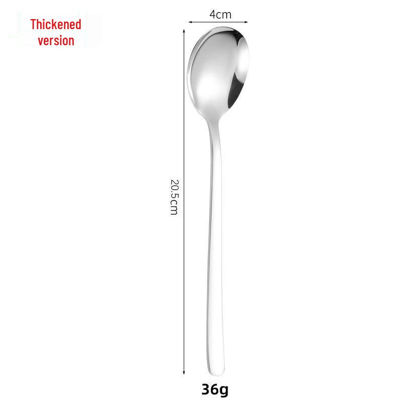 Korean Style 304 Stainless Steel Dining Set: Dinner Fork, Spoon, Soup Spoon